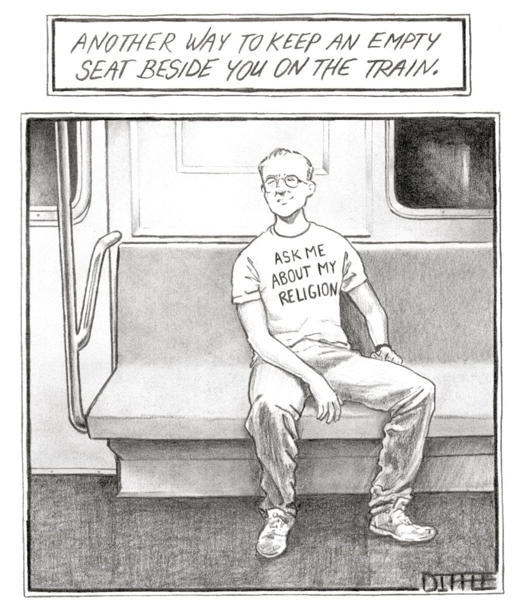 Newyorker 2011 - Religion trainseat
