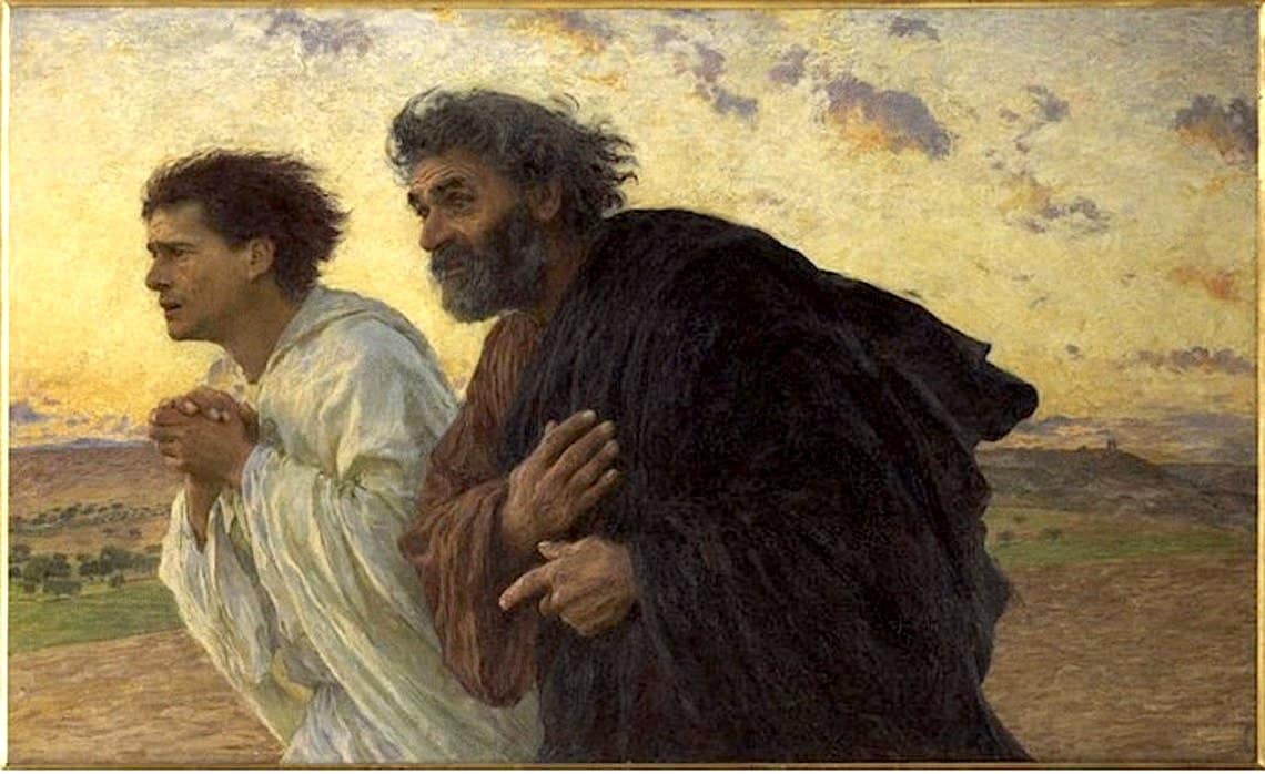 Burnand, Eugène 1898 - Peter & John running to the Tomb