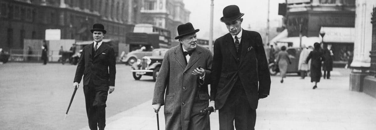 1938 - Churchill & Halifax in Whitehall (H. F. Davis / Topical PA / Hulton Archive / Getty Images)