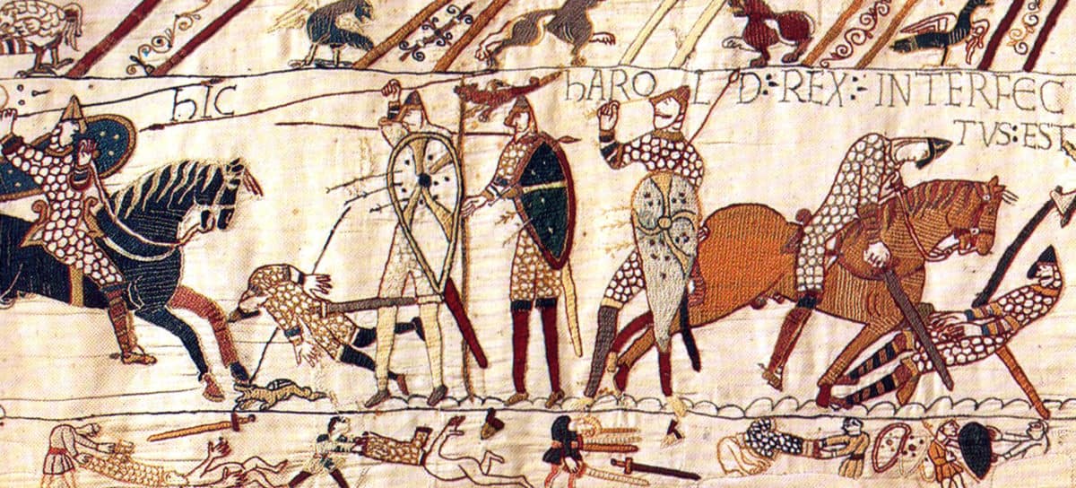 Harold's death in Bayeux tapestry