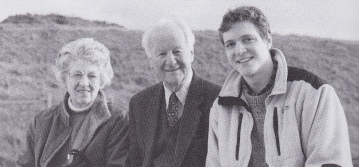The Happy Triumvirate in 1999 (Frances, John & study assistant Corey Widmer)