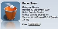 App - Paper toss App - Paper toss