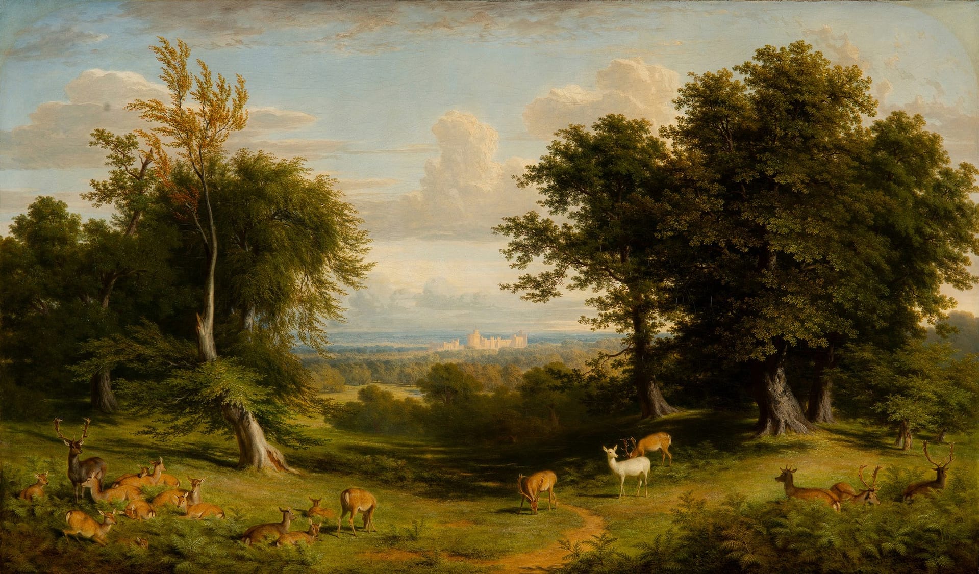 Giles, James (1801-70) A View in Windsor Great Park Signed and dated 1857