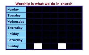 Worship 1 - church only