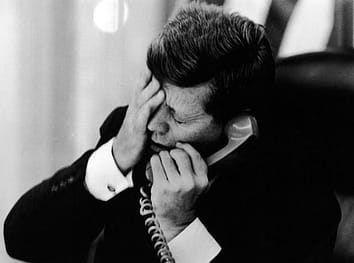 Jacques Lowe - JFK hears of Patrice Lumumba's assassination 1961