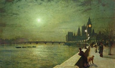 reflections-on-the-thames,-westminster,-1880