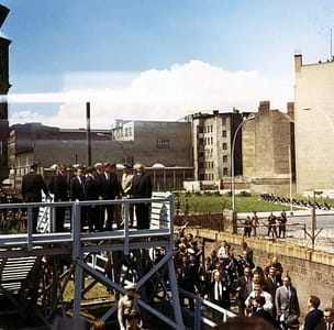 JFK visits Berlin Wall