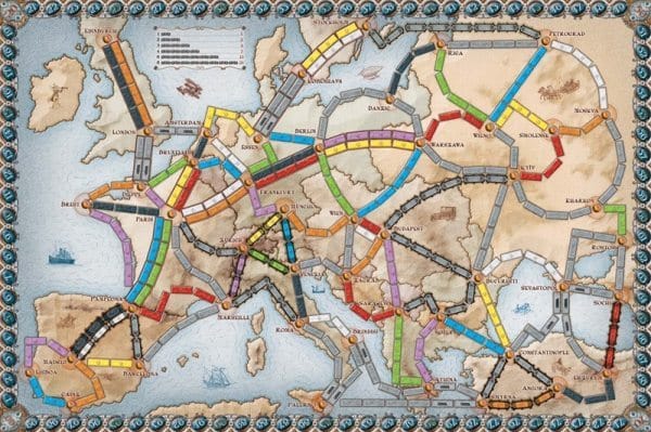 Game - Ticket to ride board
