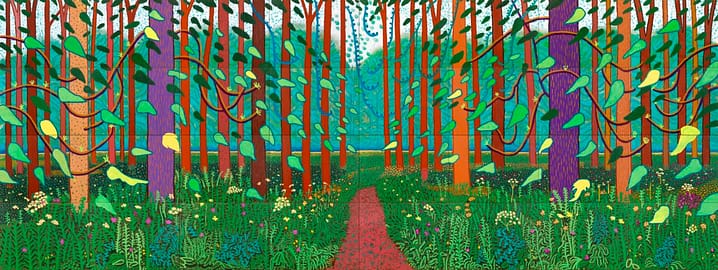David Hockney - Arrival of Spring 2011