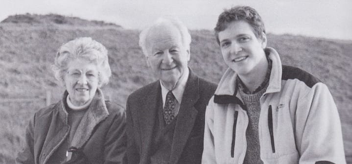 The Happy Triumvirate in 1999 (Frances, John & study assistant Corey Widmer)