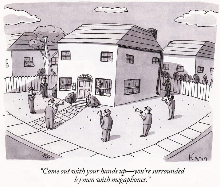 NewYorker 5Sept11 - men with megaphones