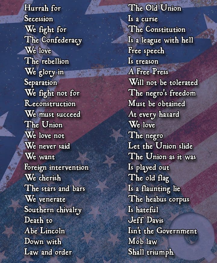 Q's US-civil-war-amphibology