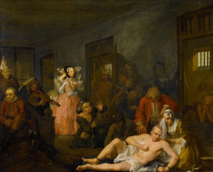 Hogarth-A-rakes-progress-the-asylum