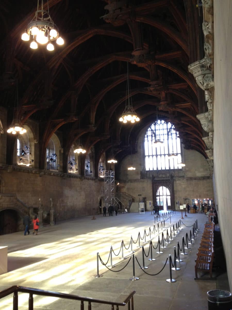 Westminster hall sunlight