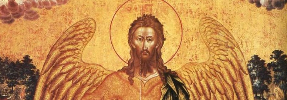 Russia 17thC - John the Baptist, banner